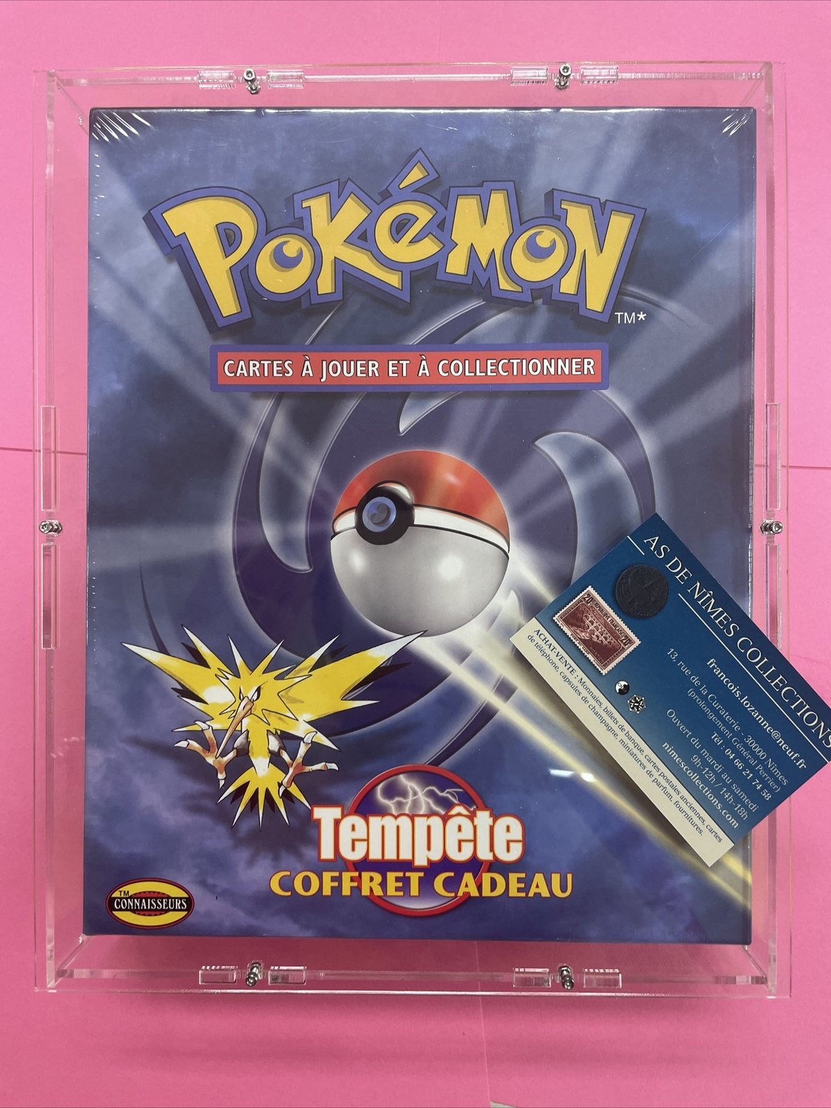 Tempête le plus rare des coffrets Pokémon 1 deck + 3 boosters wizards no display – Photo 1